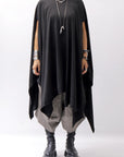 【Primordial is Primitive】 ASYMMETRY OVERSIZED COTTON LONG TOP 100RO_BLACK