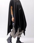 【Primordial is Primitive】 ASYMMETRY OVERSIZED COTTON LONG TOP 100RO_BLACK