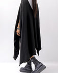 【Primordial is Primitive】 ASYMMETRY OVERSIZED COTTON LONG TOP 100RO_BLACK