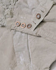 【RUNDHOLZ】 GRUNGE COTTON LACE & STRETCH JACKET _LINEN FOG