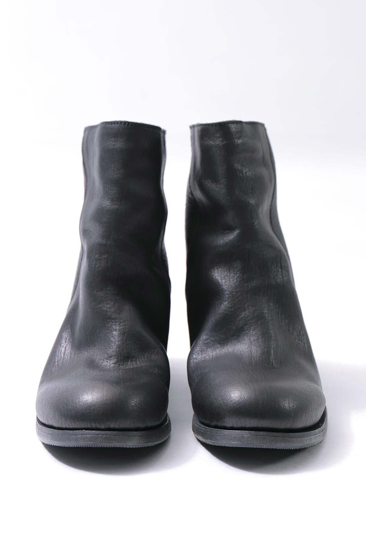 【Portaille】 HORSE LEATHER ANKLE BOOTS PQ05_BLACK