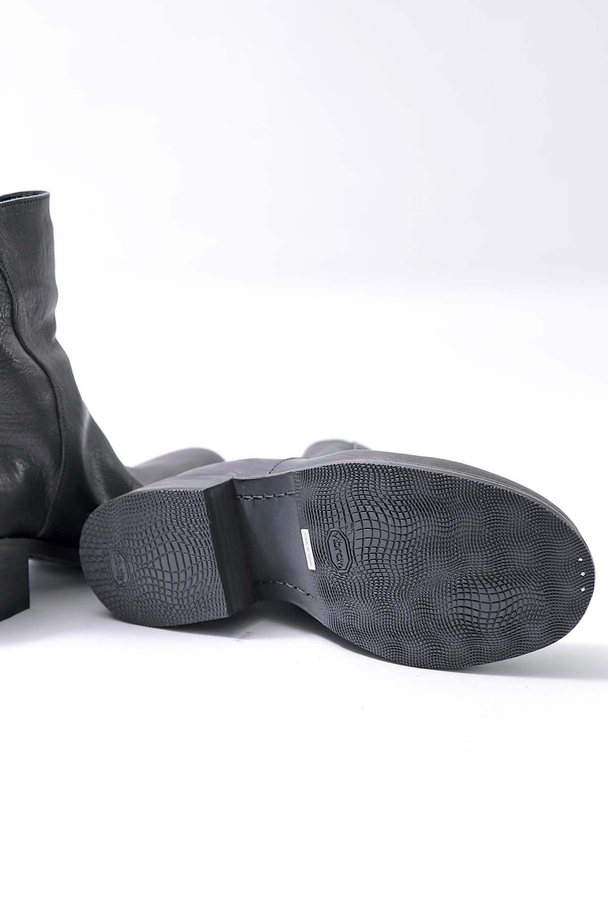 【Portaille】 HORSE LEATHER ANKLE BOOTS PQ05_BLACK