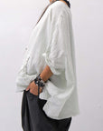 【RUNDHOLZ】 UNISEX OVERSIZED LINEN TOPS _SALINA