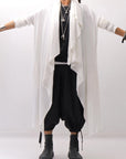 【NOSTRASANTISSIMA】 ASYMMETRY BACK CROSS CARDIGAN TS24_WHITE