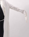【NOSTRASANTISSIMA】 ASYMMETRY BACK CROSS CARDIGAN TS24_WHITE