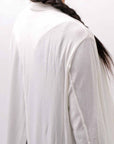 【NOSTRASANTISSIMA】 ASYMMETRY BACK CROSS CARDIGAN TS24_WHITE