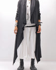【NOSTRASANTISSIMA】 ASYMMETRY BACK CROSS CARDIGAN TS24_BLACK