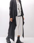 【NOSTRASANTISSIMA】 ASYMMETRY BACK CROSS CARDIGAN TS24_BLACK