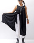【RUNDHOLZ】 FRONT FLAP COTTON LONG TOP DRESS 337 0911_BLACK