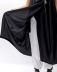 【RUNDHOLZ】 FRONT FLAP COTTON LONG TOP DRESS 337 0911_BLACK