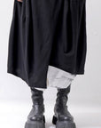【RUNDHOLZ】 FRONT FLAP COTTON LONG TOP DRESS 337 0911_BLACK