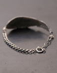 【Rusty Thought】 SILVER FEATHER CHAIN BRACELET_RT06