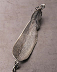 【Rusty Thought】 SILVER FEATHER CHAIN BRACELET_RT06