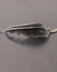 【Rusty Thought】 SILVER FEATHER CHAIN BRACELET_RT06