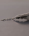 【Rusty Thought】 SILVER FEATHER CHAIN BRACELET_RT06