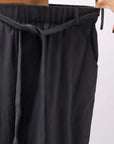 【studio b3】 UNISEX LIGHT COTTON EASY BOX PANTS NB2123_BLACK