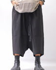 【studio b3】 UNISEX LIGHT COTTON EASY BOX PANTS NB2123_BLACK
