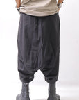 【studio b3】 UNISEX LIGHT COTTON EASY BOX PANTS NB2123_BLACK