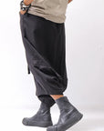 【studio b3】 UNISEX LIGHT COTTON EASY BOX PANTS NB2123_BLACK