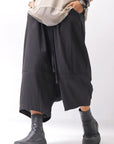 【studio b3】 UNISEX LIGHT COTTON EASY BOX PANTS NB2123_BLACK