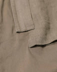 【thom/krom】 UNISEX STRETCH COTTON & LINEN POCHETTE SHORT PANTS MST484_OLIVE NIGHT