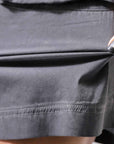 【thom/krom】 UNISEX STRETCH COTTON & LINEN POCHETTE SHORT PANTS MST484_BLACK OIL