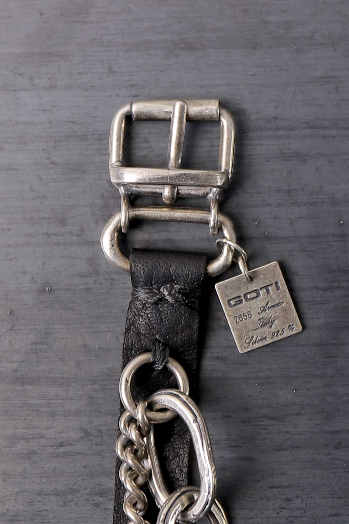 【GOTI】 MIXED CHAIN&LEATHER BRACELET_BR1978