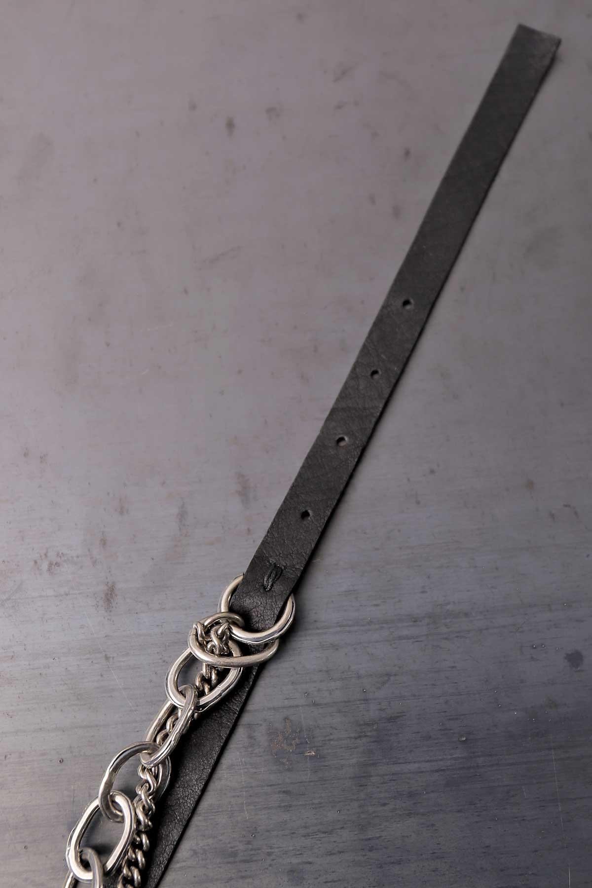 【GOTI】 MIXED CHAIN&LEATHER BRACELET_BR1978