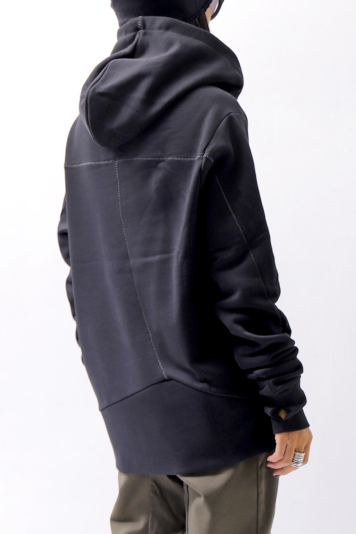 【thom/krom】 UNISEX FRONT POCKET SWEAT HOODIE MS159_BLACK