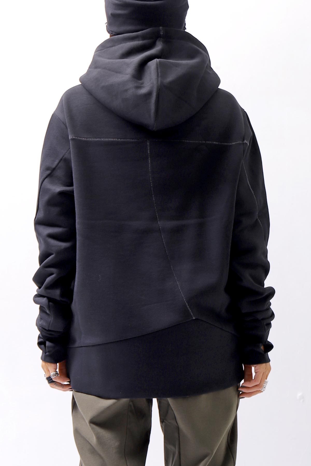 【thom/krom】 UNISEX FRONT POCKET SWEAT HOODIE MS159_BLACK