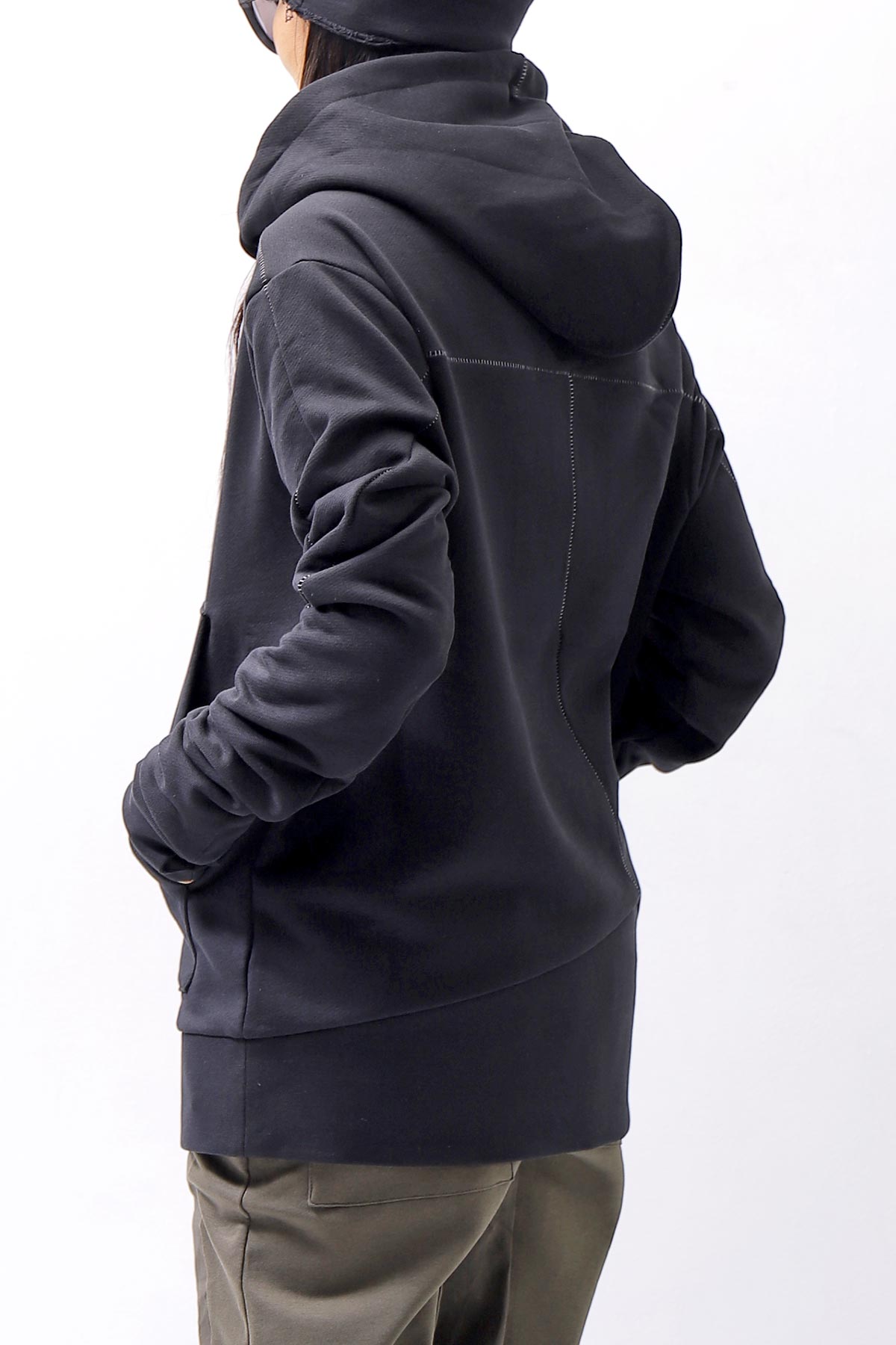 【thom/krom】 UNISEX FRONT POCKET SWEAT HOODIE MS159_BLACK
