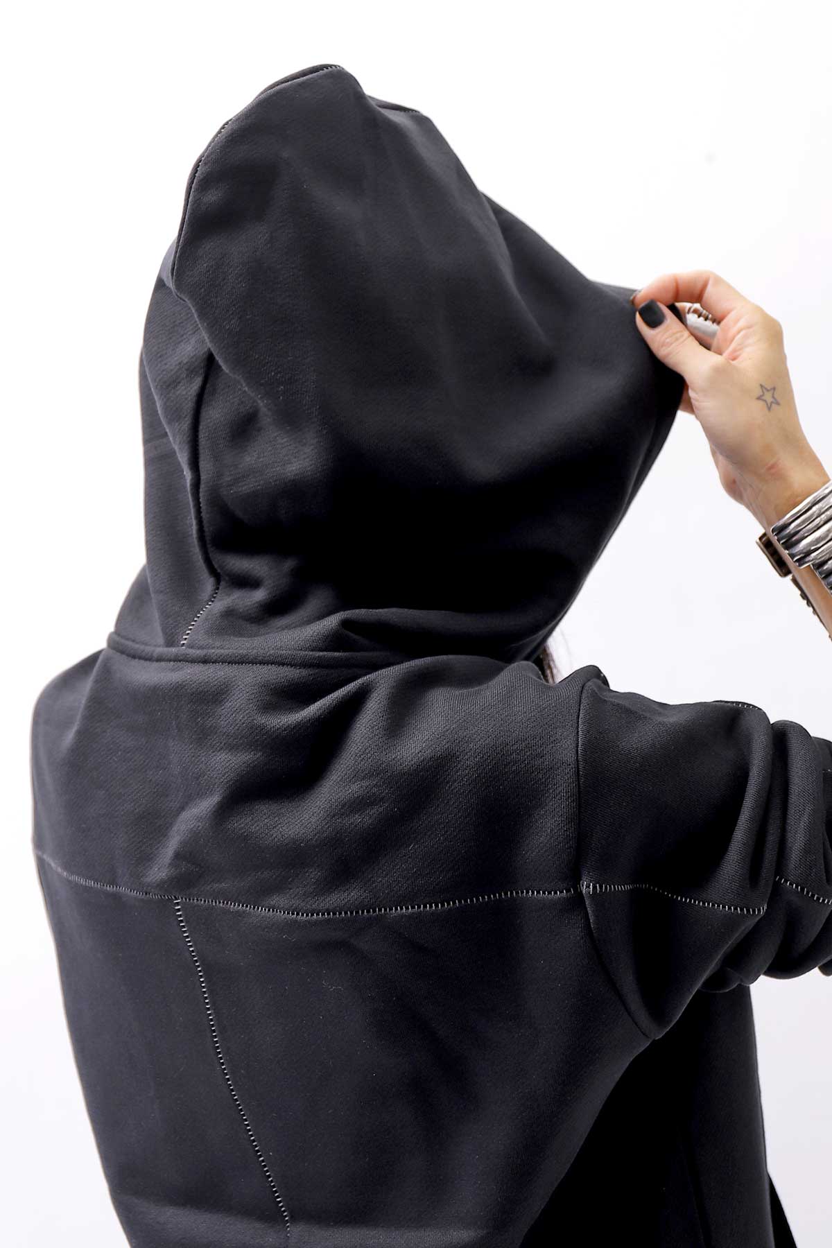 【thom/krom】 UNISEX FRONT POCKET SWEAT HOODIE MS159_BLACK