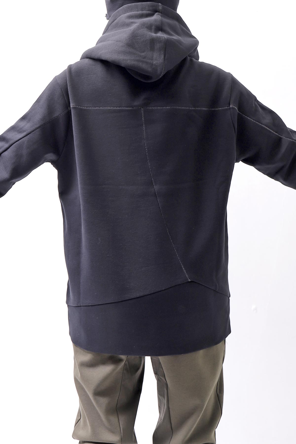 【thom/krom】 UNISEX FRONT POCKET SWEAT HOODIE MS159_BLACK