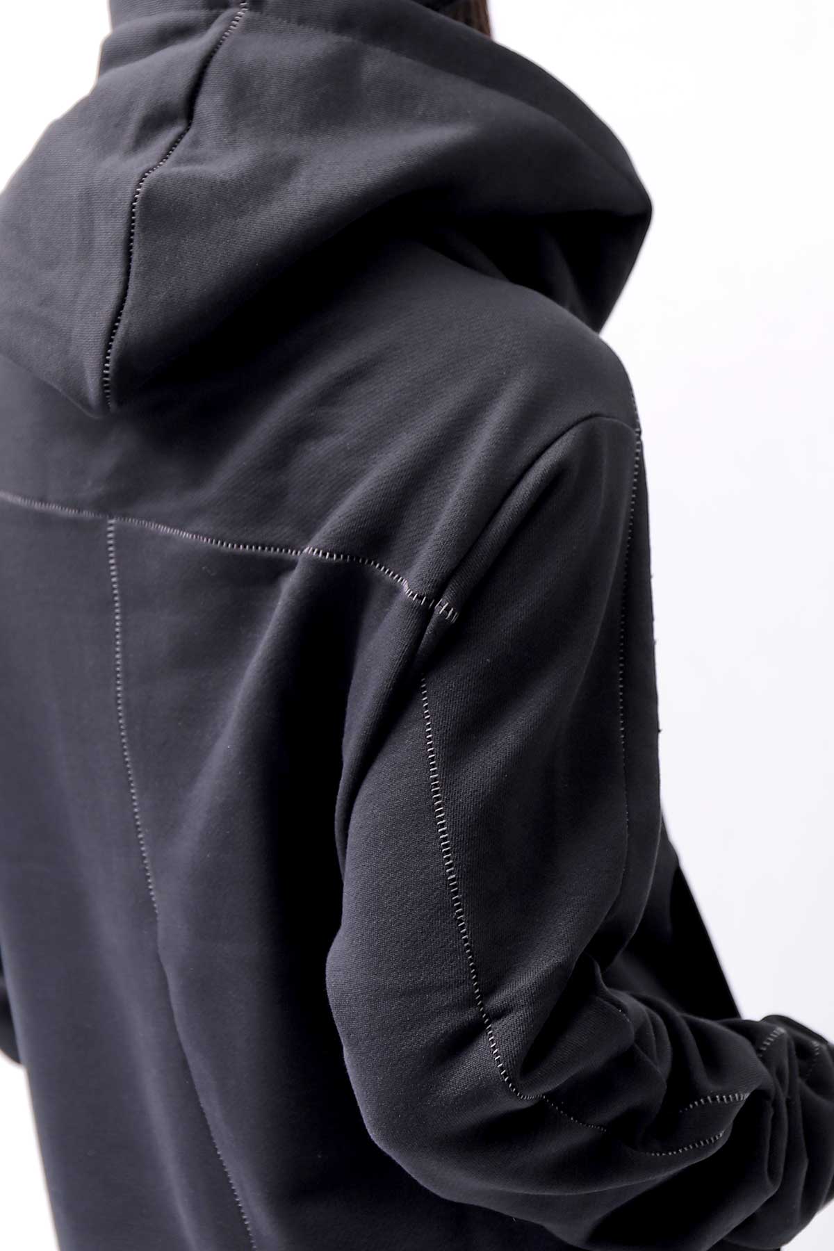 【thom/krom】 UNISEX FRONT POCKET SWEAT HOODIE MS159_BLACK