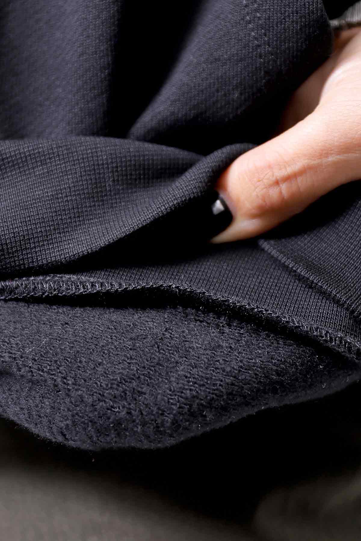 【thom/krom】 UNISEX FRONT POCKET SWEAT HOODIE MS159_BLACK