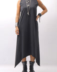 【Primordial is Primitive】 SLEEVELESS LONG DRESS 533RO_BLACK