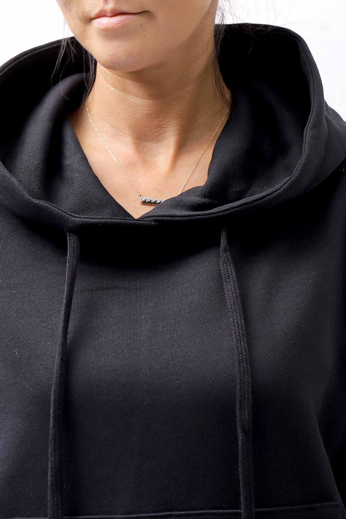 【thom/krom】 UNISEX FRONT POCKET SWEAT HOODIE MS159_BLACK