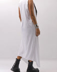 【Primordial is Primitive】 SLEEVELESS LONG DRESS 533RO_WHITE
