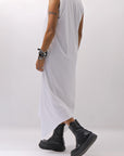 【Primordial is Primitive】 SLEEVELESS LONG DRESS 533RO_WHITE