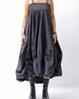 【PLÜ】 MULTIWAY SHAPE MEMORY SKIRT DRESS 4045_BLACK