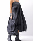 【PLÜ】 MULTIWAY SHAPE MEMORY SKIRT DRESS 4045_BLACK