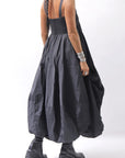 【PLÜ】 MULTIWAY SHAPE MEMORY SKIRT DRESS 4045_BLACK