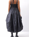 【PLÜ】 MULTIWAY SHAPE MEMORY SKIRT DRESS 4045_BLACK