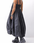 【PLÜ】 MULTIWAY SHAPE MEMORY SKIRT DRESS 4045_BLACK