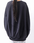 【bajra】 UNISEX BACK DRAPE TOP 154QK02_BLACK