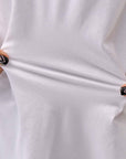【Primordial is Primitive】 ASYMMETRY COTTON TEE 253RO_WHITE