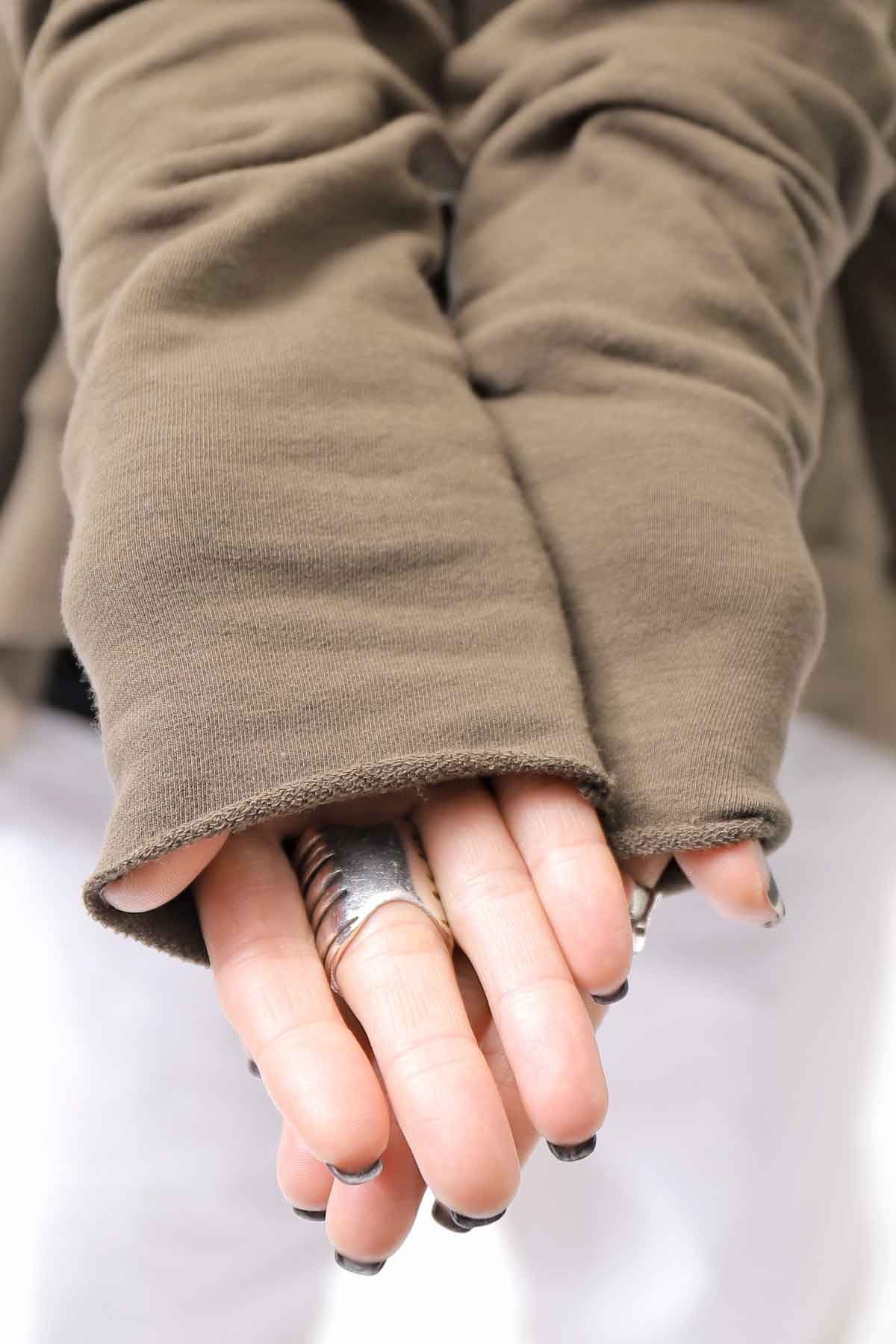 【bajra】 UNISEX BACK DRAPE TOP 154QK02_KHAKI BROWN