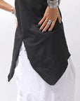【Primordial is Primitive】 BACK CROSSED TANK TOP 413CC_BLACK