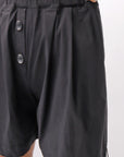 【Primordial is Primitive】 STRETCH ECO LEATHER SHORT PANTS 535AL_BLACK