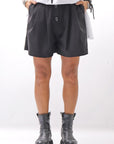 【Primordial is Primitive】 STRETCH ECO LEATHER SHORT PANTS 535AL_BLACK
